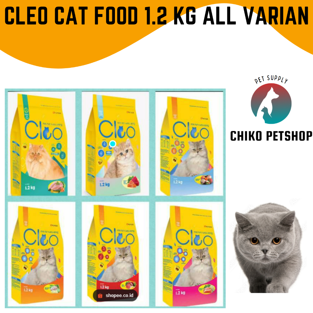 Jual CLEO Makanan Kucing CLEO 1 2 Kg Cat Food All Varian MeO Shopee