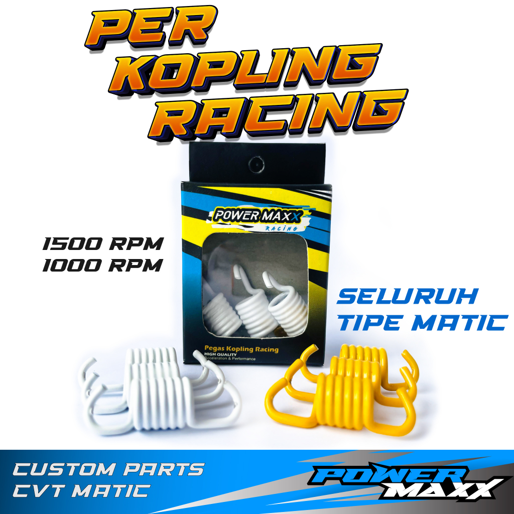 Jual PER KAMPAS GANDA 1000 RPM 1500 RPM Power Maxx Semua Motor Matic