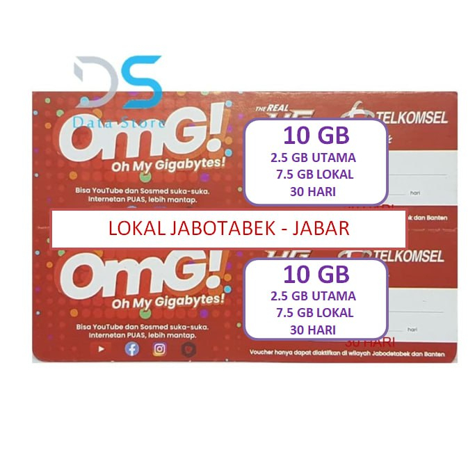 Jual Voucher Telkomsel 10 GB 30 Hari Shopee Indonesia