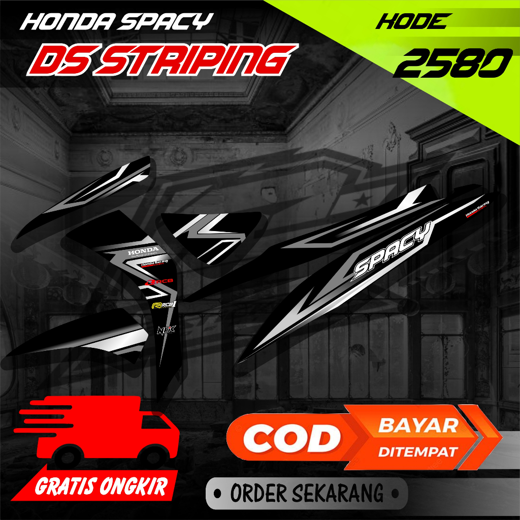 Jual Sticker Striping Motor Honda Spacy List Variasi Simpel