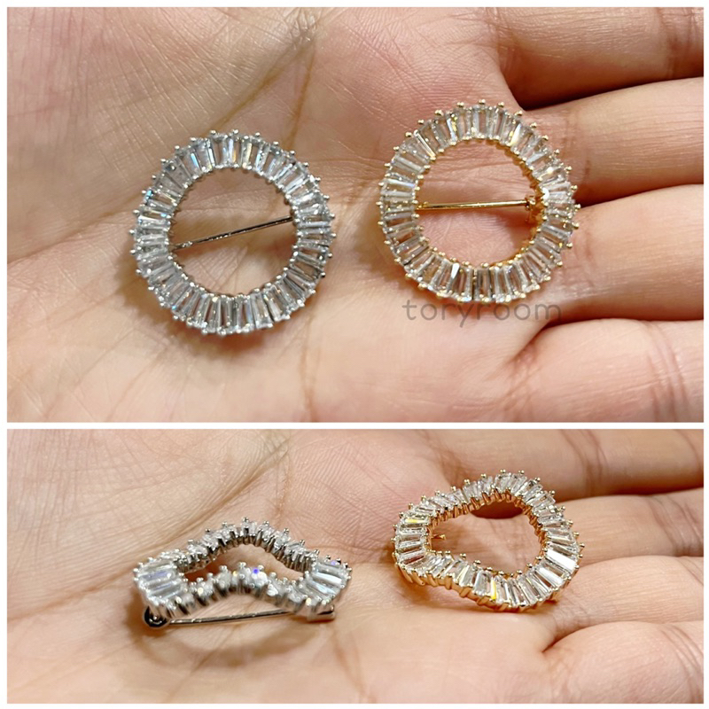 Jual Bros Mini Zircon Diamond Bulat Gelombang Bolong Shopee Indonesia