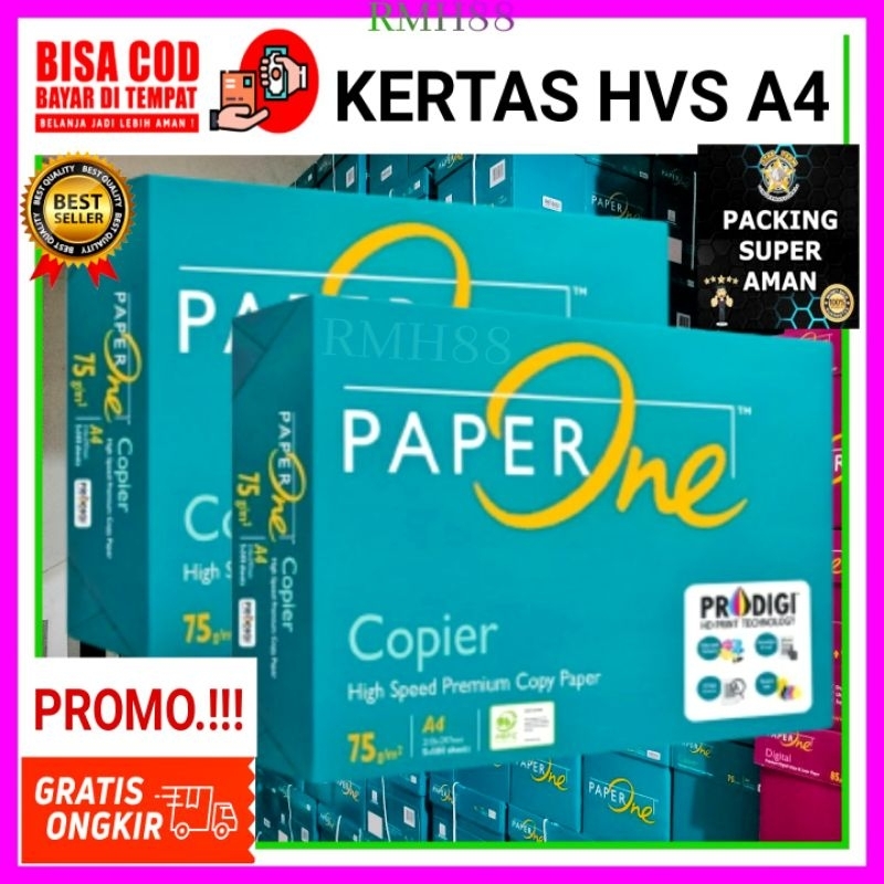 Jual Kertas Hvs A Rim Gsm Paperone Isi Lembar Shopee Indonesia