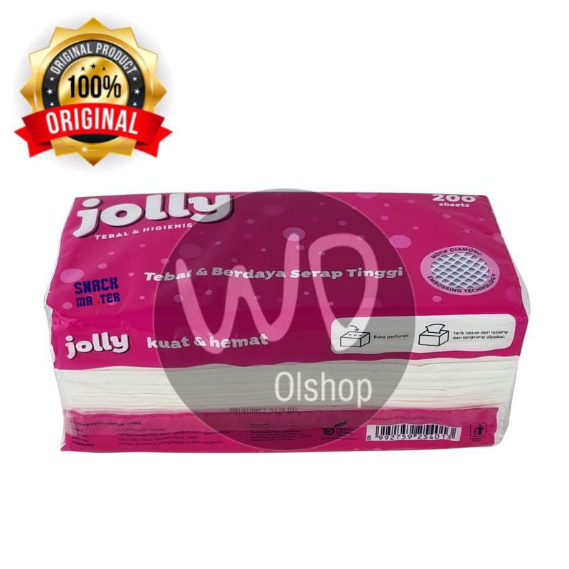 Jual Tisu Jolly Tissue Facial Soft Pack S Ply Pink Shopee