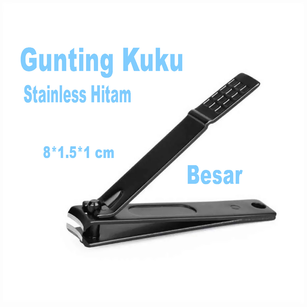 Jual Gunting Kuku Hitam Besar Jumbo Stainless Pcs Cm Manicure