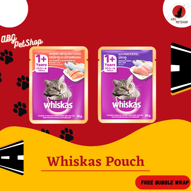 Jual Whiskas Pouch Makanan Basah Dewasa Adult Mackerel And Salmon