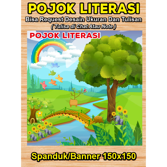 Jual Spanduk Banner Pohon Literasi M X M Shopee Indonesia