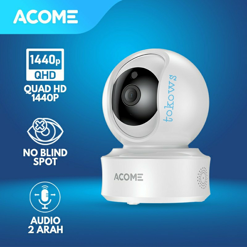 Jual ACOME Smart CCTV IP PTZ Camera FHD 1440p 4MP Kamera Bardi PTZ