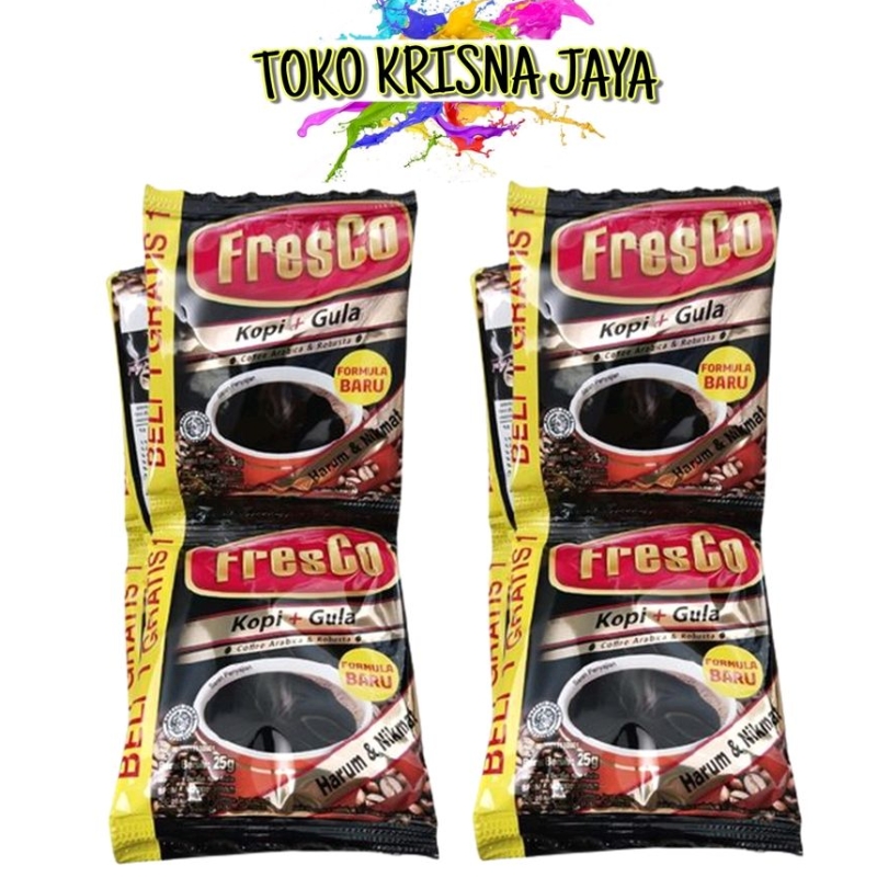 Jual KAPAL API FRESCO KOPI GULA ARABICA ROBUSTA 2 IN 1 NETTO 25 GR