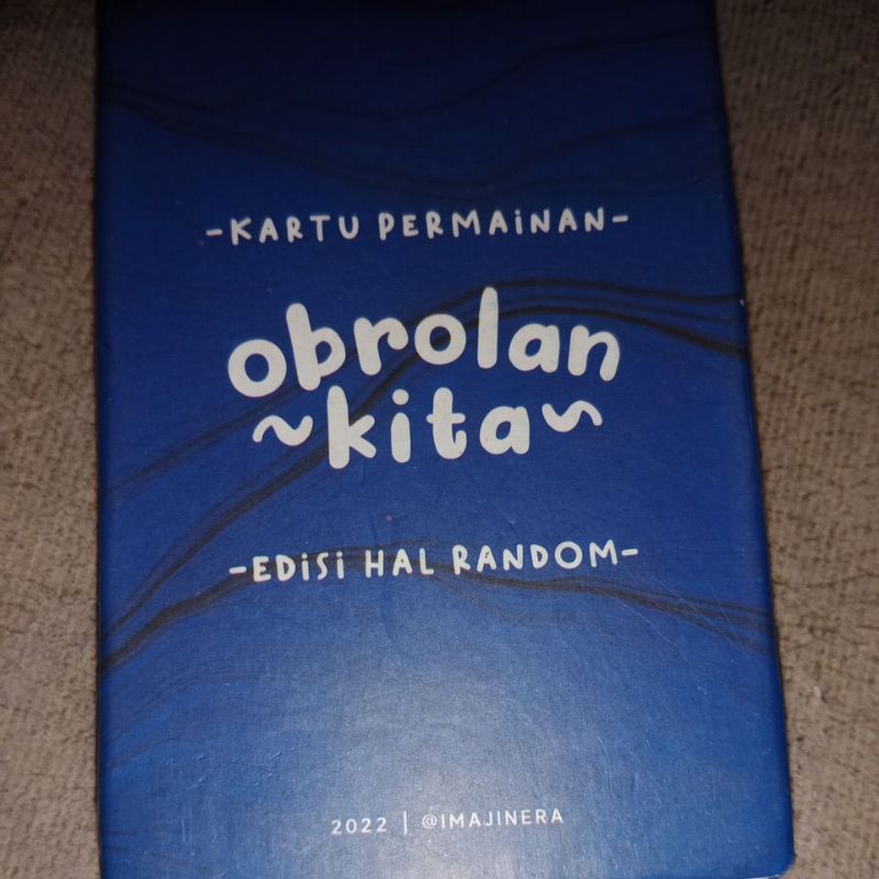 Jual Kartu Obrolan Kita Edisi Hal Random Shopee Indonesia