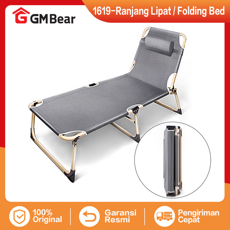 Jual GM Bear Kursi Malas Kursi Lipat Piknik 1619 Folding Bed Kasur