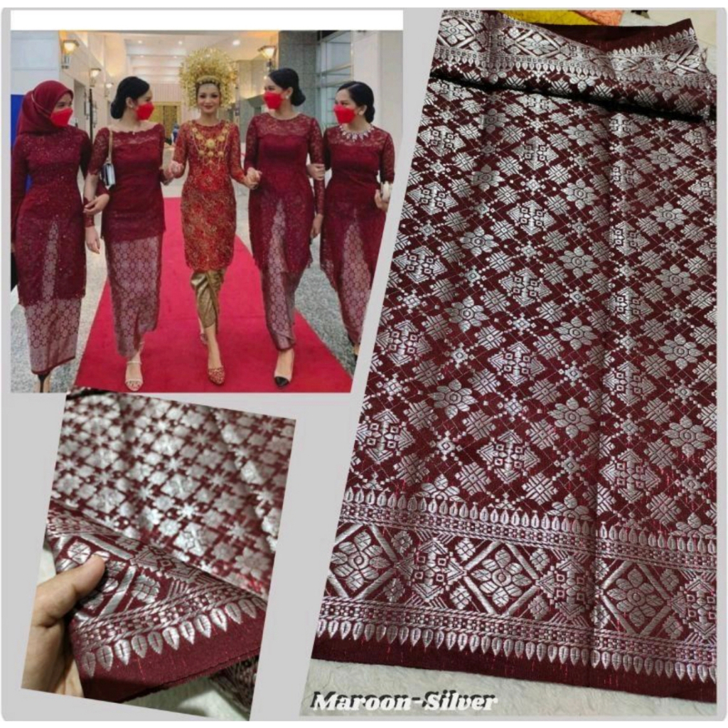 Jual Rok Lilit Songket Palembang Siap Pakai Bawahan Kebaya Untuk