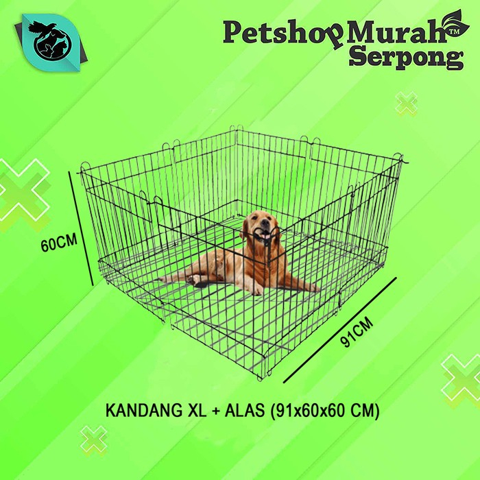 Jual Kandang Pagar Hewan Besi Alas Kucing Anjing Kelinci Shopee