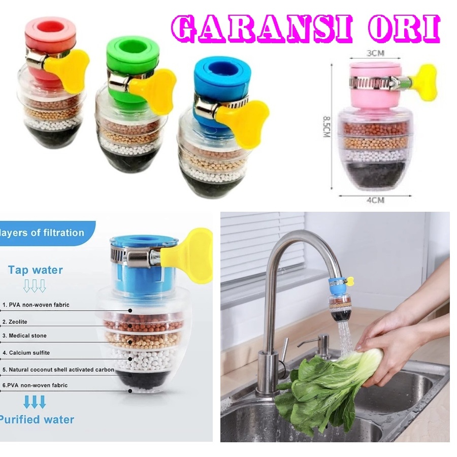 Jual ORI ASLI 100 Kran Air Batu 4 Lapis Filter Saringan Keran