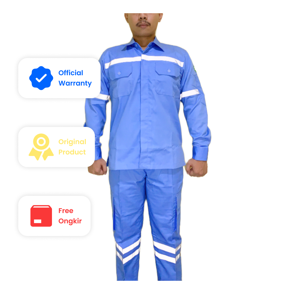 Jual Seragam Safety Stelan Wearpack Baju Werpak Atasan Celana Warepack