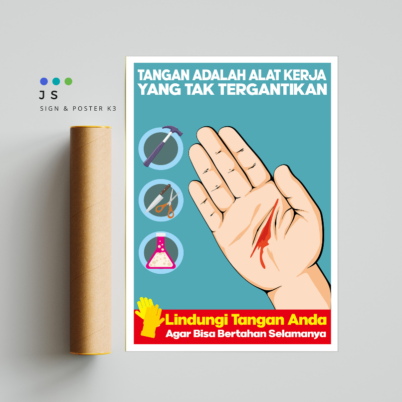 Jual Poster Safety K Lindungi Tangan Anda Shopee Indonesia