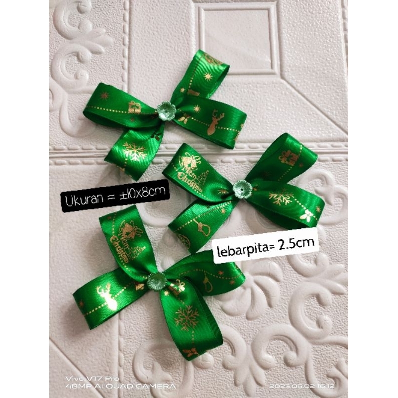 Jual PITA NATAL MERRY CHRISTMAS SAYAP KUPUKUPU UK10x8cm Shopee Indonesia