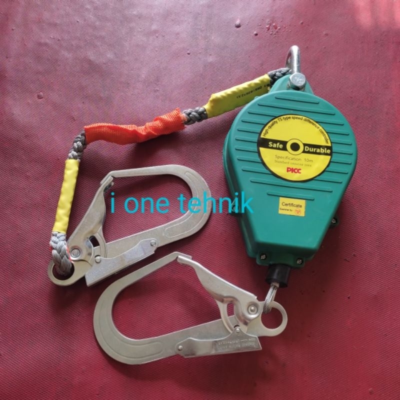 Jual Fall Arrester 10meter Retractable Lifeline Safety Prevention