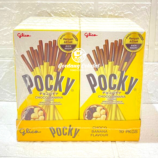 Jual Glico Pocky Snack Impor Halal Biskuit Bersalut Coklat Rasa