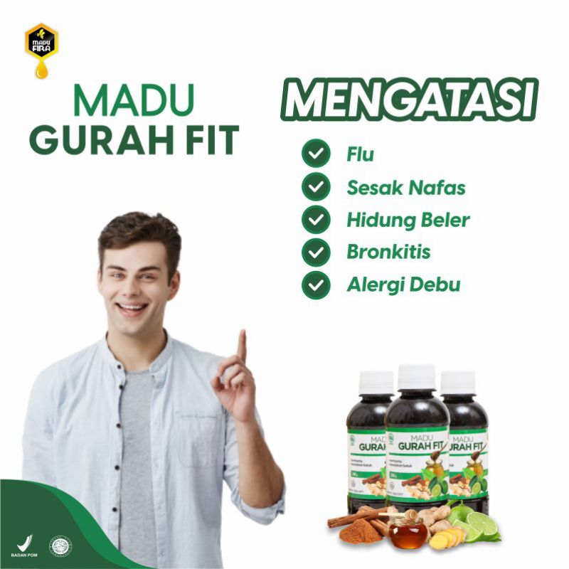 Jual Madu Gurah Fit Obat Sesak Nafas Bronkitis Sinusitis Radang