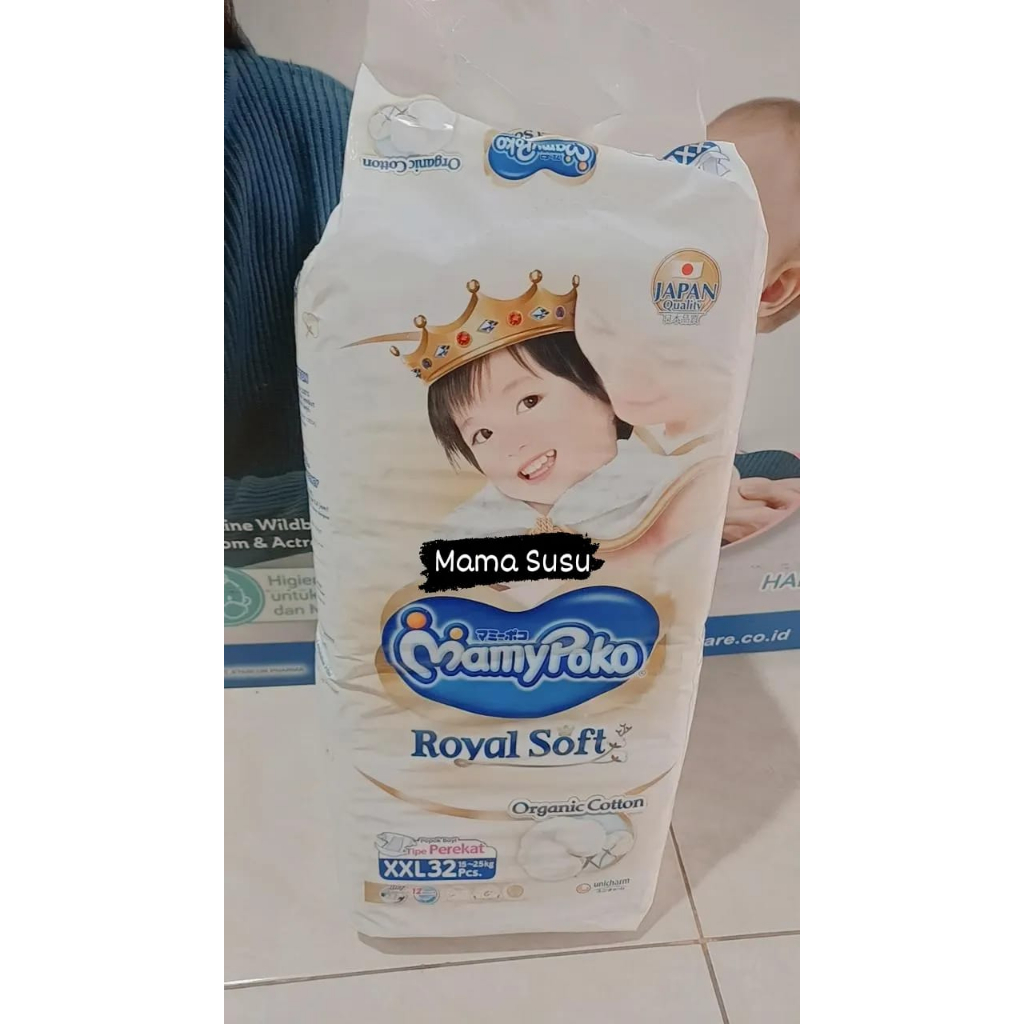 Jual Mamypoko Royal Soft Xxl Organic Cotton Perekat Popok Diapers