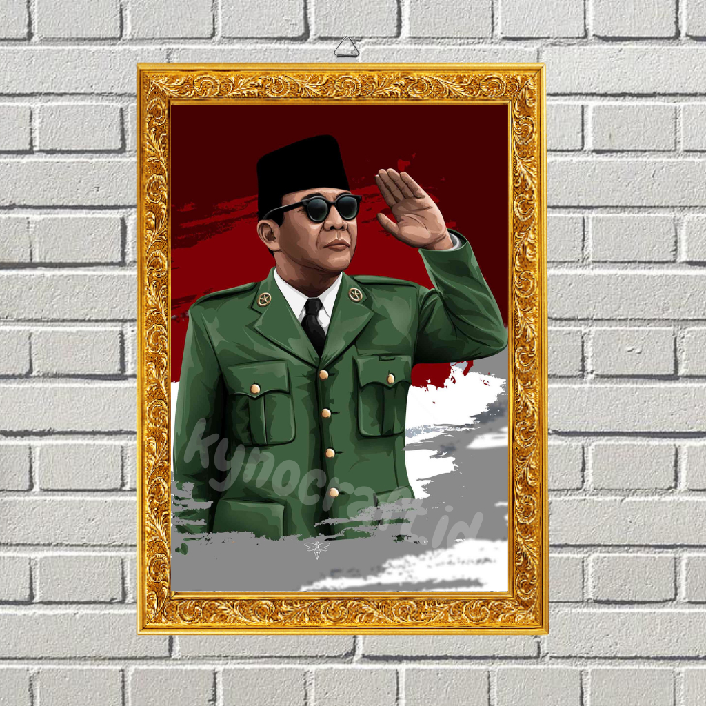 Jual Hiasan Dinding Dekorasi Kamar Poster Presiden RI Soekarno Wall