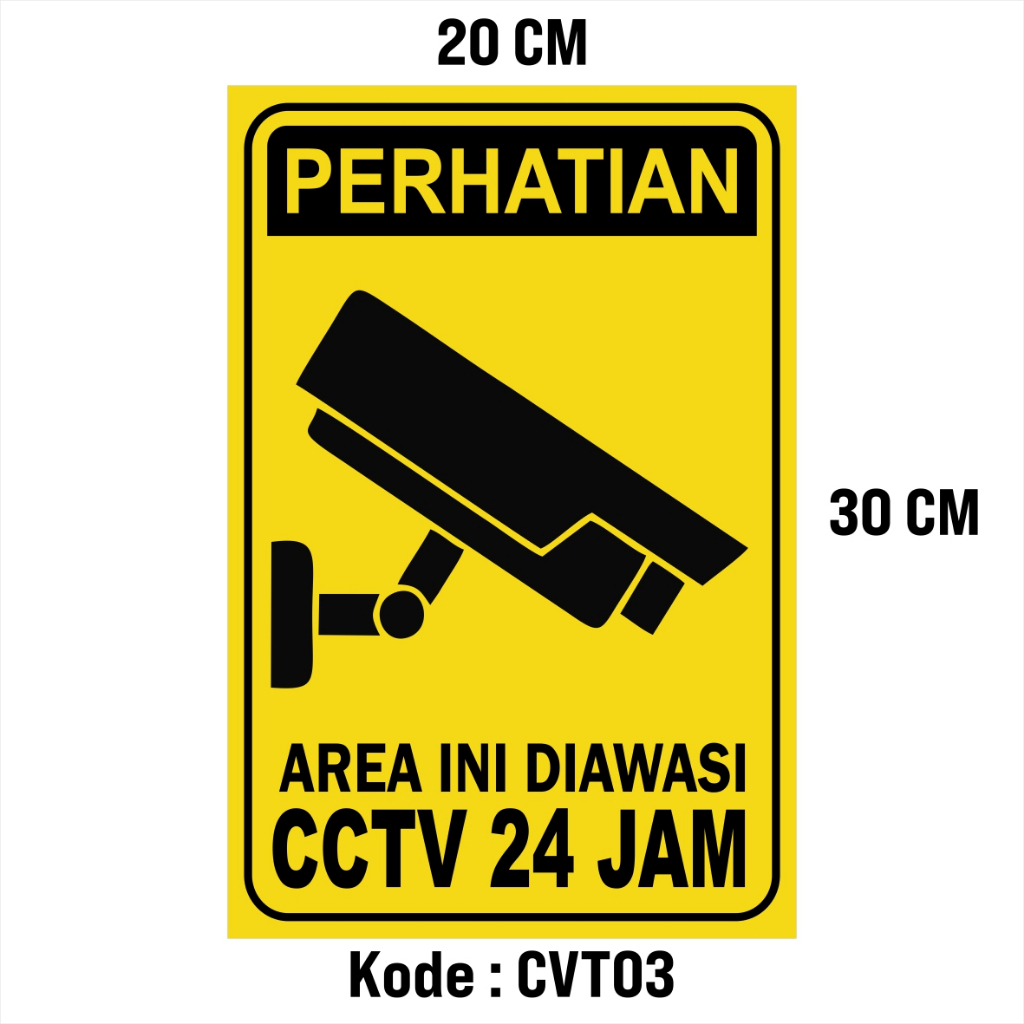 Jual Akrilik Custom Pengawasan Cctv Jam Papan Akrilik Stiker