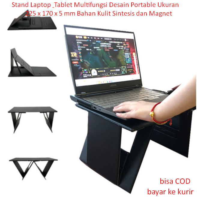 Jual Stand Laptop Tablet Multifungsi Desain Portable Ukuran 225 X 170