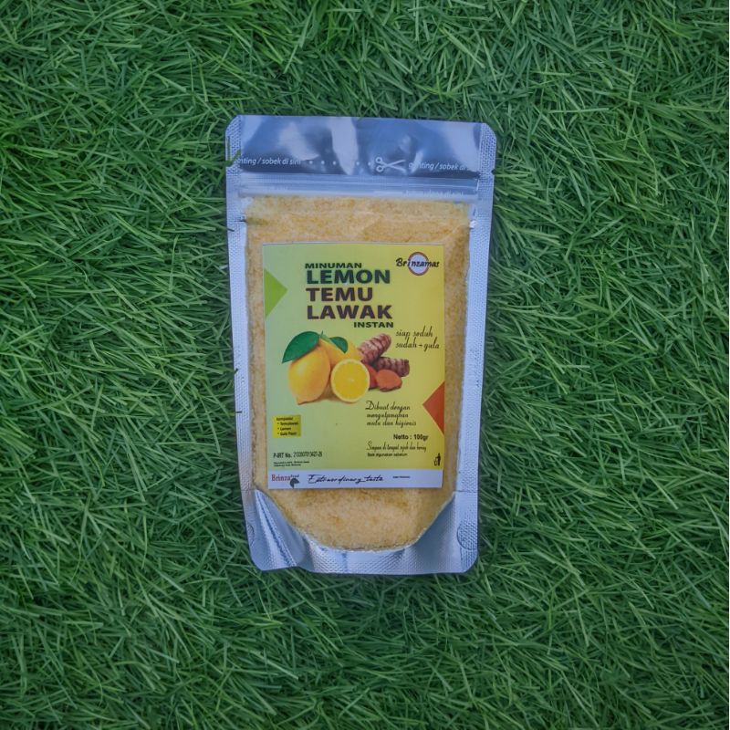 Jual Minuman Herbal Bubuk Lemon Temulawak Instan 100gr Shopee Indonesia