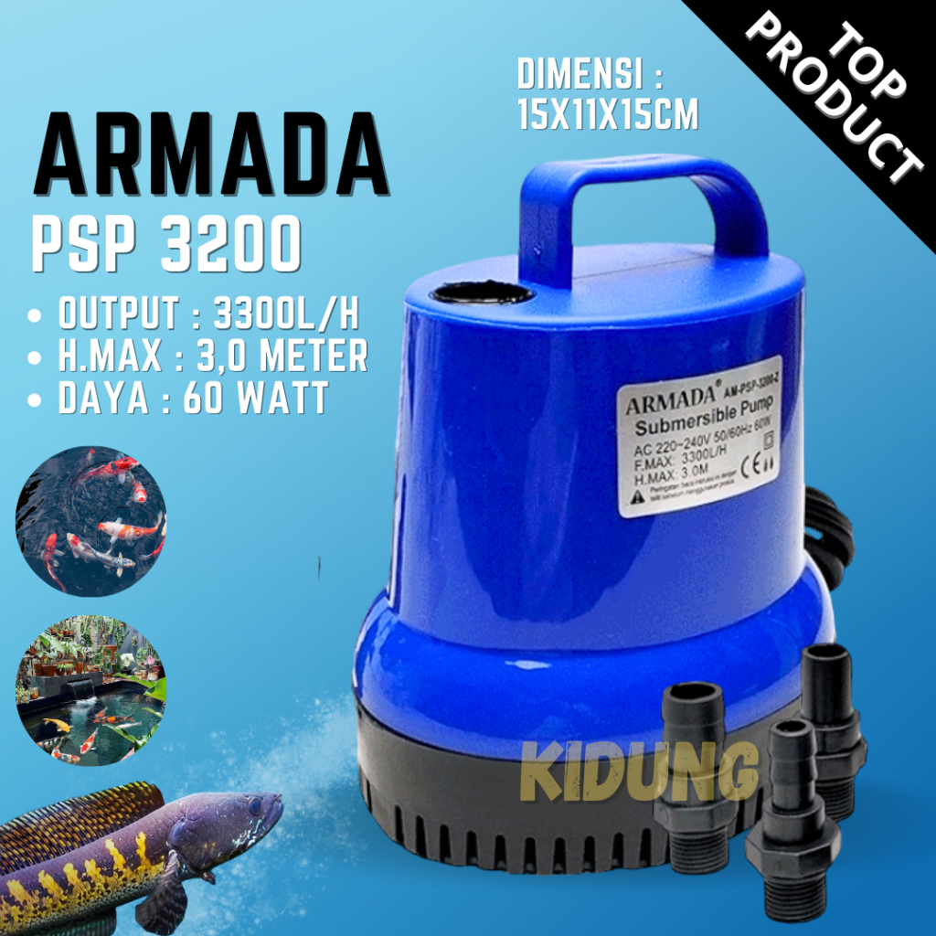 Jual Mesin Air Power Head Pompa Filter Celup Aquarium Besar Water Pump