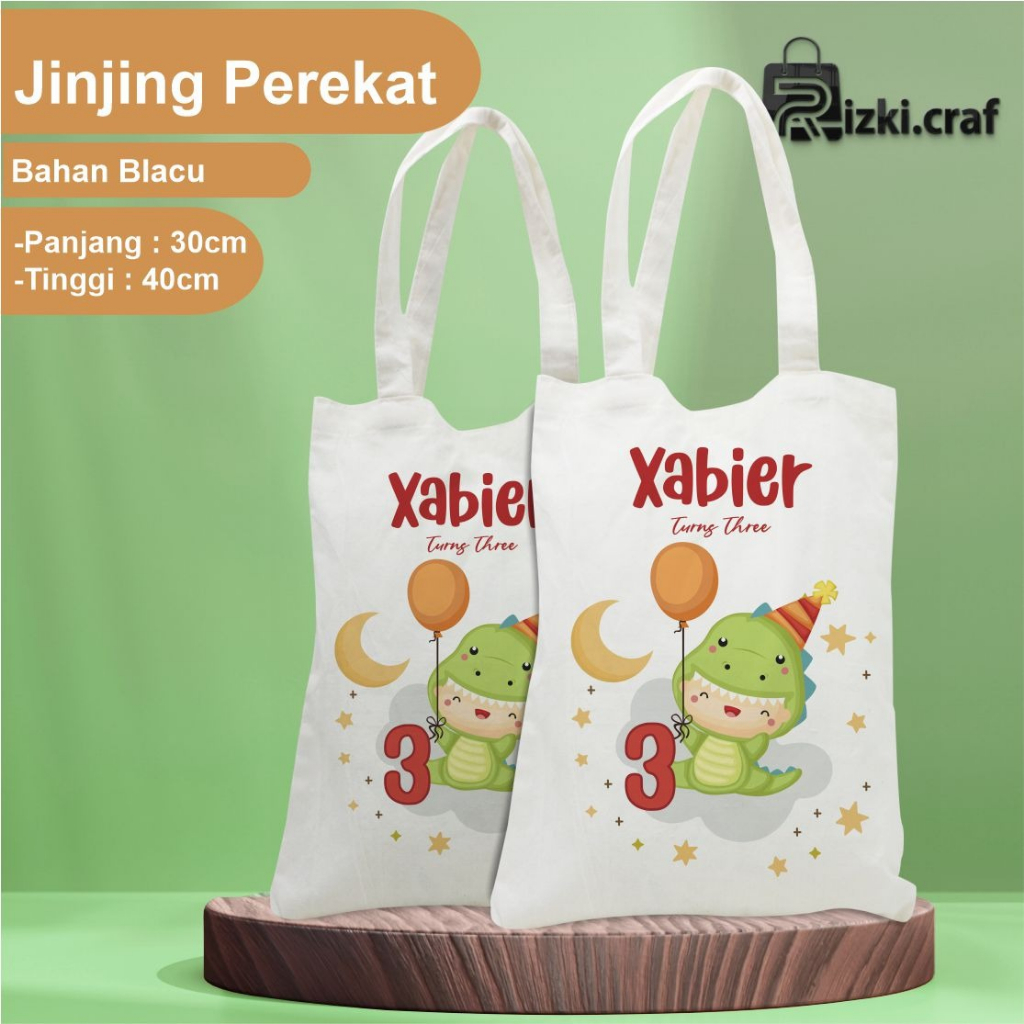 Jual Totebag Blacu X Cm Shopee Indonesia