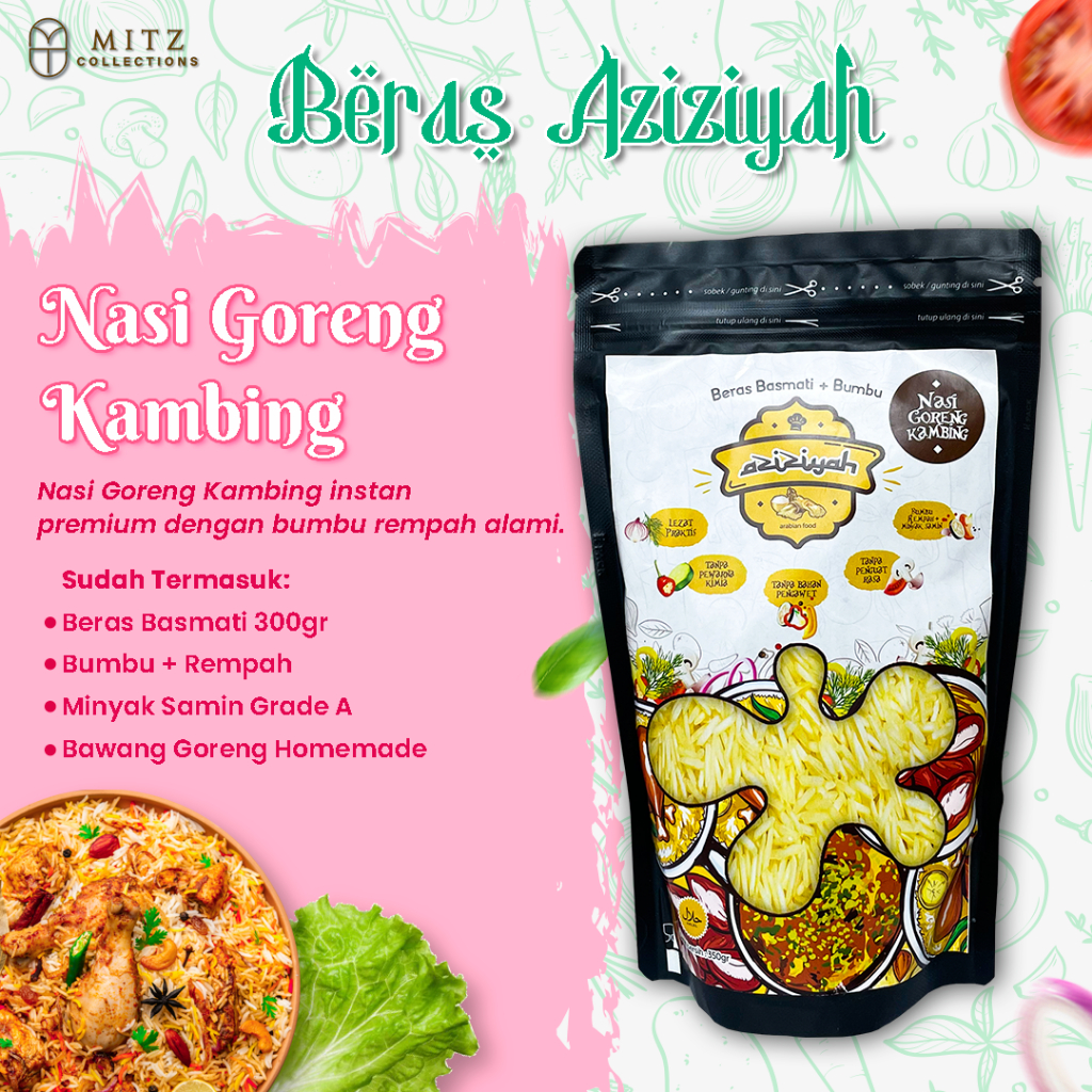 Jual Aziziyah Nasi Goreng Kambing Nasgor Kambing 300gr Beras Basmati