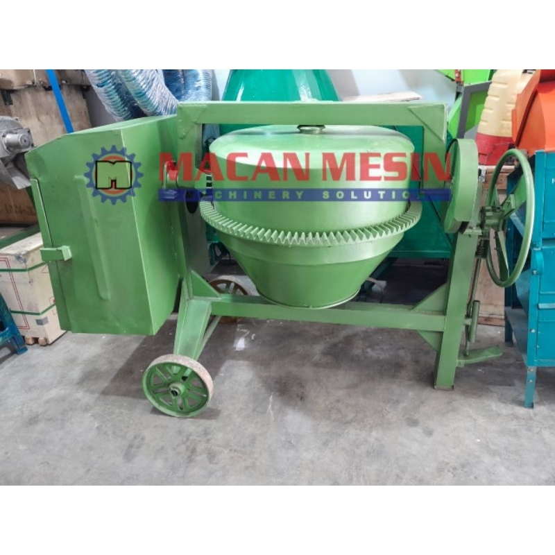 Jual MESIN PENGADUK SEMEN BETON MOLEN MIXER 350L TIGA BERLIAN TANPA