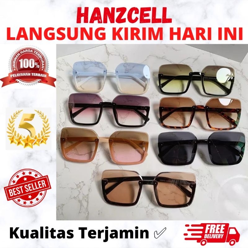 Jual Fash014 Kacamata Wanita Hitam 6596 Sunglasses Half Frame Kaca Mata