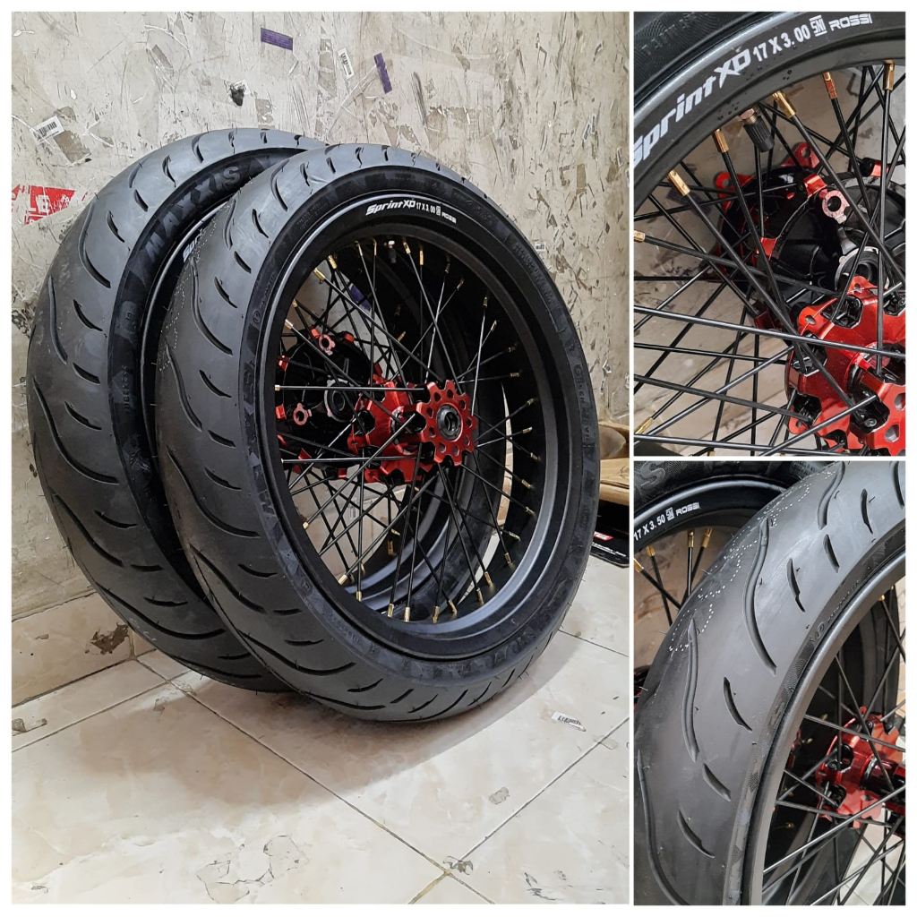 Jual Wheelset Supermoto Crf Klx Wr Ring Set Ban