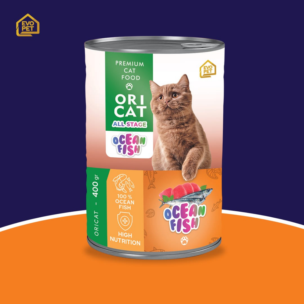 Jual ORI CAT Kaleng Makanan Kucing Basah 400 GR CAT FOOD Shopee Indonesia