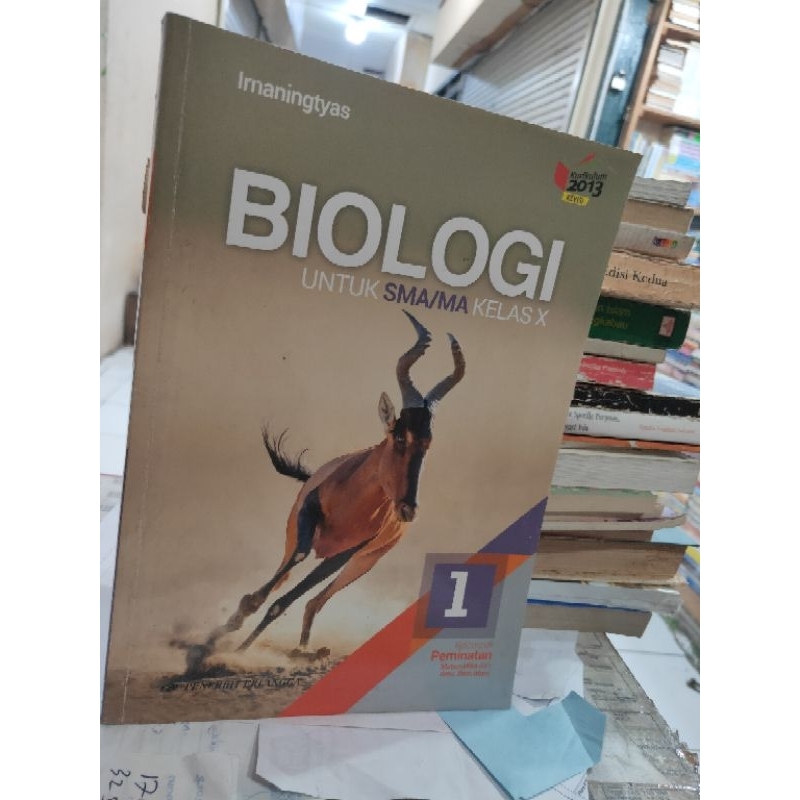 Jual Buku Biologi Kelas 10 SMA Kurikulum 2013 Revisi Oleh Irnaningtyas