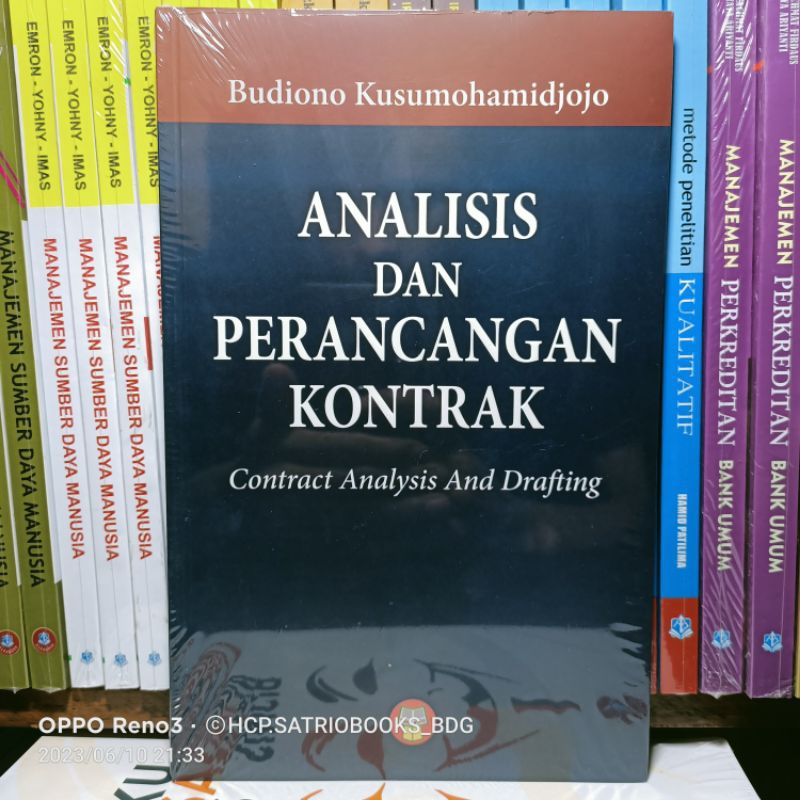 Jual ANALISIS DAN PERANCANGAN KONTRAK Contract Analisis And Drafting