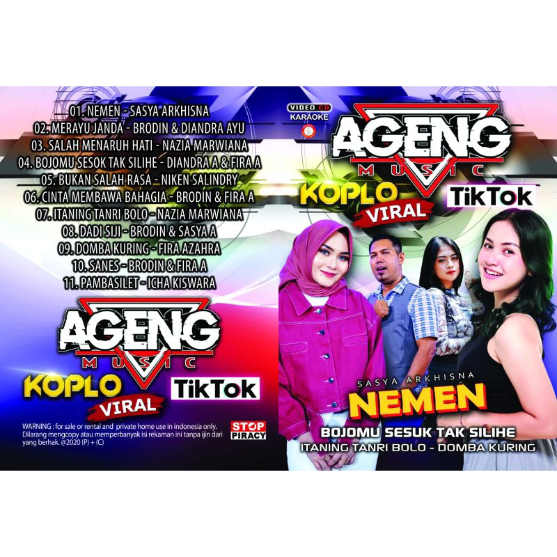 Jual Kaset Vcd Musik Dangdut Ageng Musik Terbaru Kangen Nemen Shopee