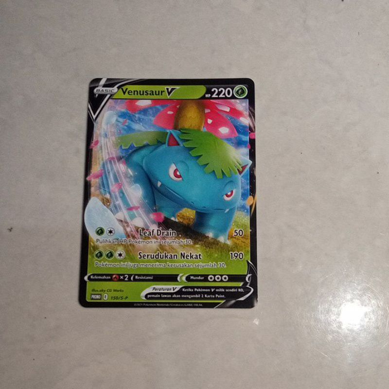 Jual Kartu Pokemon Venusaur V Shopee Indonesia