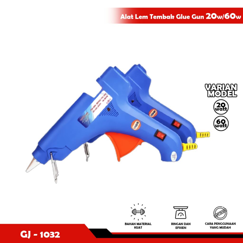 Jual PROMO Lem Tembak Glue Gun Alat Lem Tembak Glue Gun 20W Lem Bakar