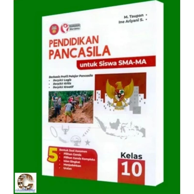 Jual Buku Pendidikan Pancasila Ppkn Untuk Siswa Sma Ma Kelas X