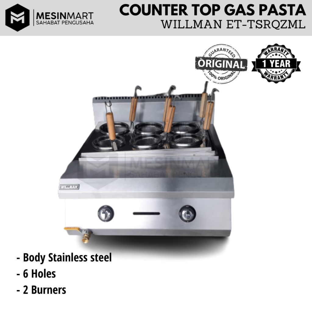 Jual Counter Top Gas Noodle Cooker Kompor Rebus Mie Pasta 6 Tungku