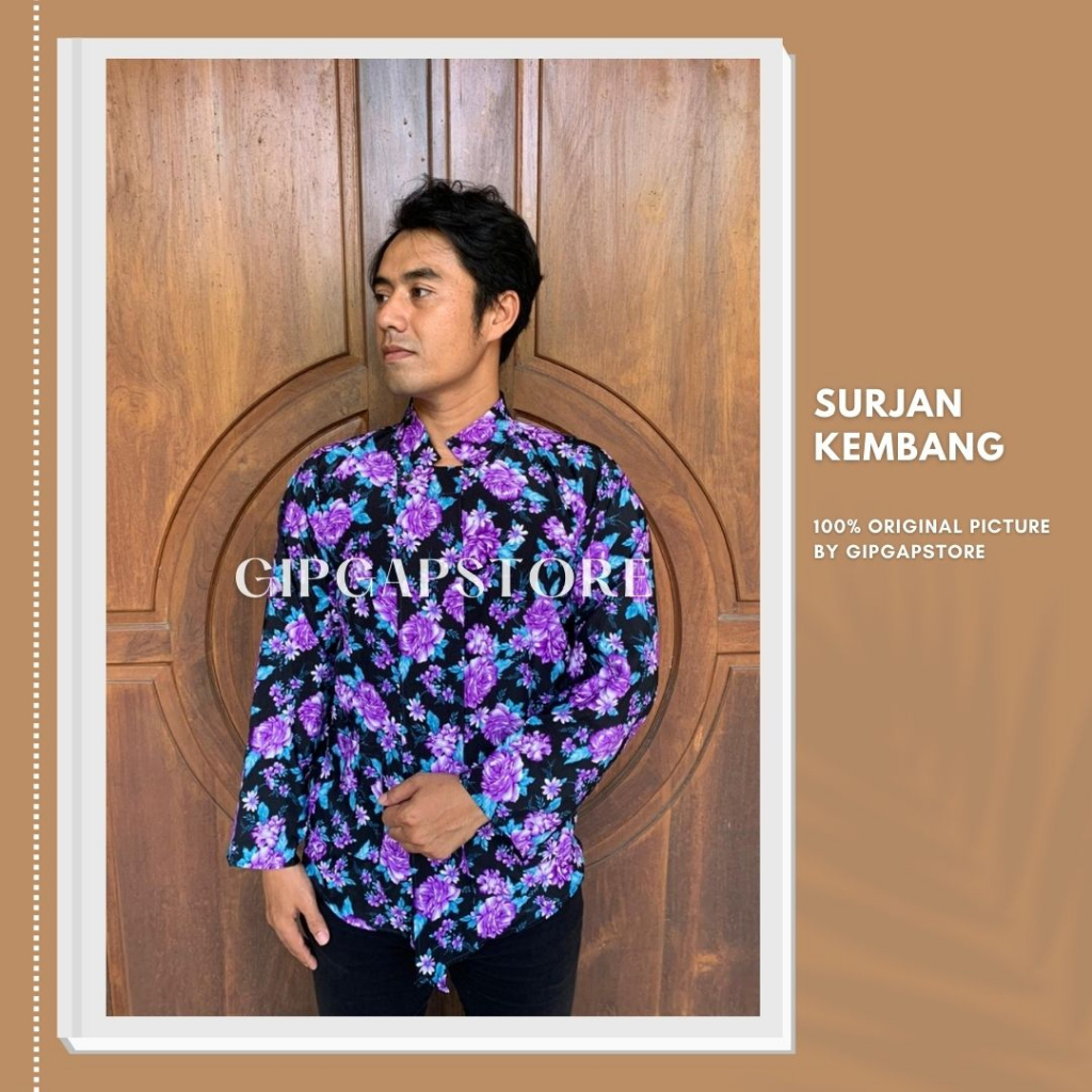 Jual Surjan Kembang Dewasa Surjan Kembang Baju Adat Jawa Shopee