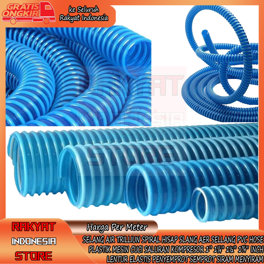 Jual Selang Air Trilliun Spiral Hisap Inch Slang Aer