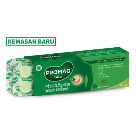 Jual Promag Tablet 1 Blister Isi 10 Tablet Obat Sakit Maag Dan Kembung