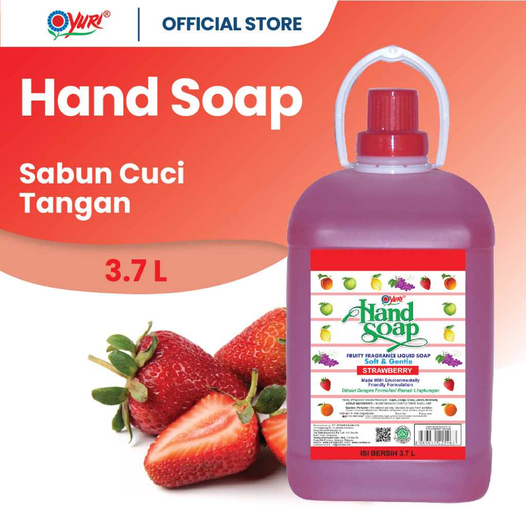 Jual Yuri Hand Soap Sabun Cuci Tangan 3 7 L Shopee Indonesia