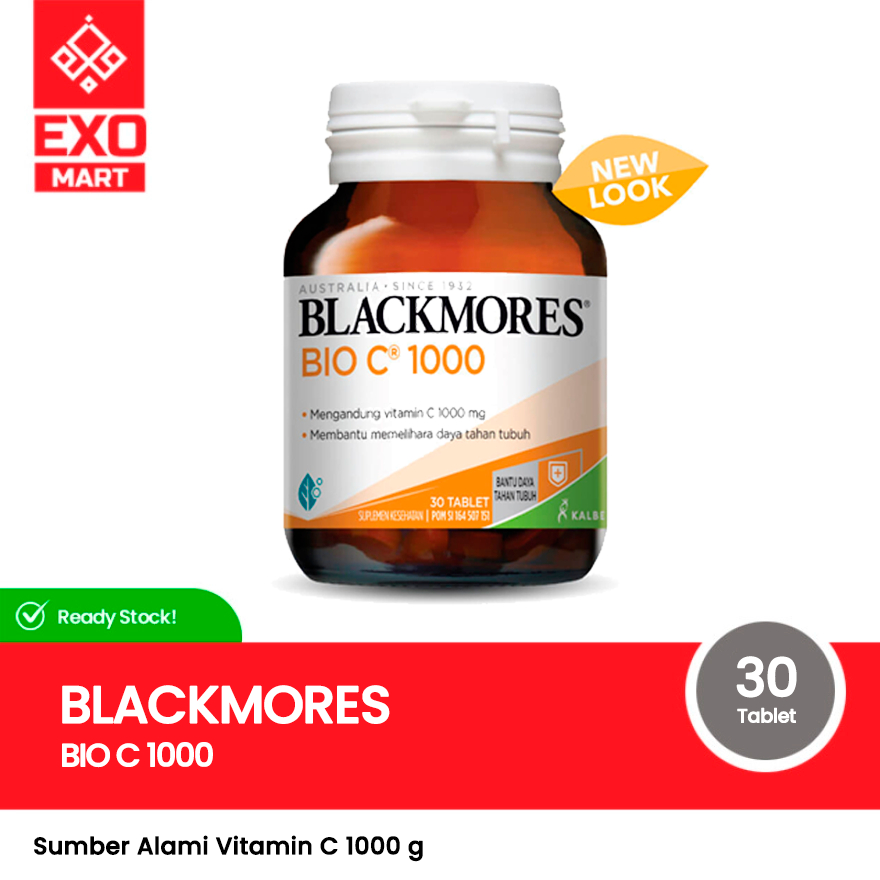 Jual BLACKMORES Bio C 1000 Mg 30 Tablet BPOM Kalbe Shopee Indonesia