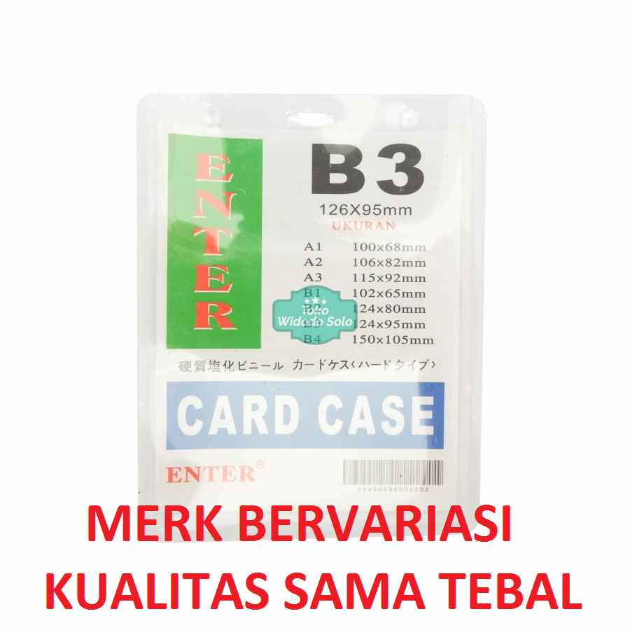 Jual Plastik Id Card Case B Name Card Name Tag Portrait Buah