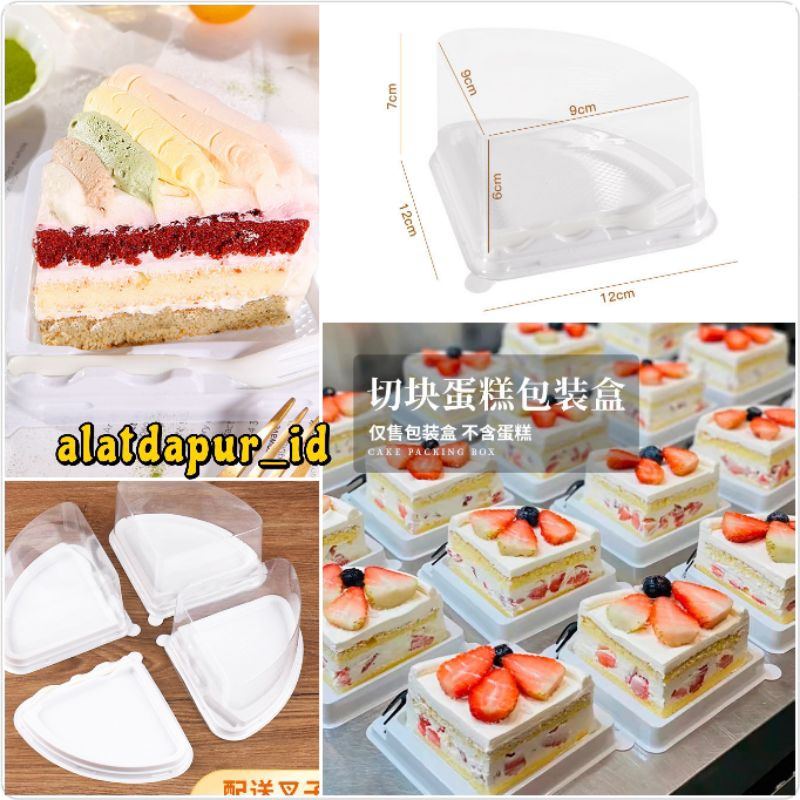 Jual Pcs Premium Korean Tray Mika Kue Tart Segitiga Kue Potong Slice