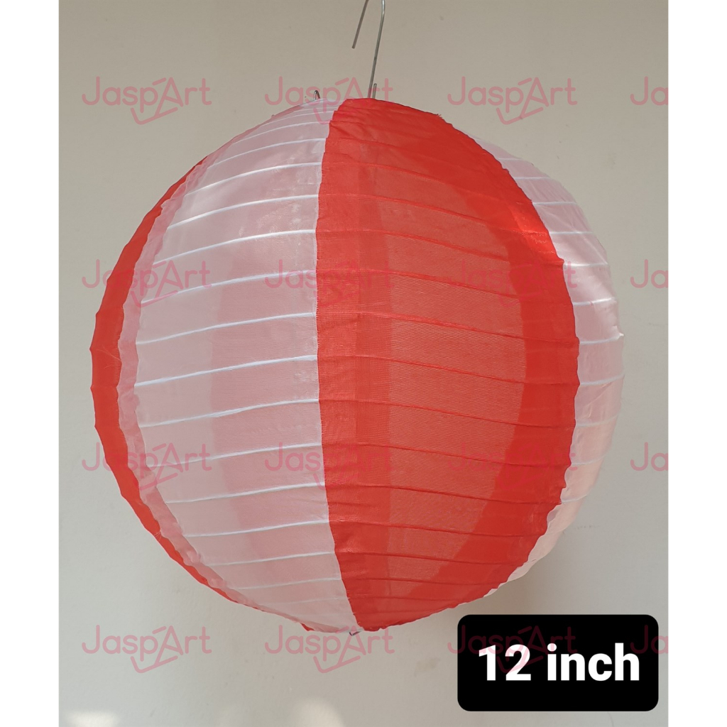 Jual Lampion Outdoor Merah Putih Dekorasi Agustus Lampion Kain